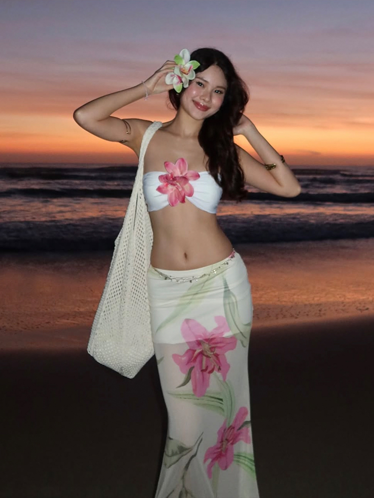 Nibber Pretty Women Two-Piece  - Strapless Bra Backless ulasan dan harga