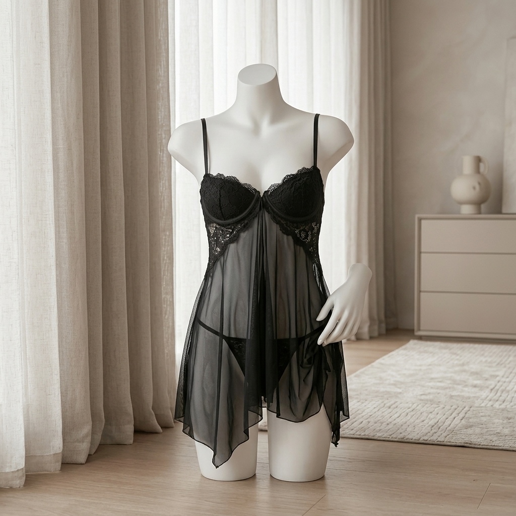 Women Lace Babydoll Lingerie S - Babydoll Chemise Night ulasan dan harga