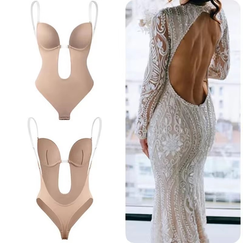 Anti Slip Glue Backless Body S - Shapewear Bodysuit Firm ulasan dan harga